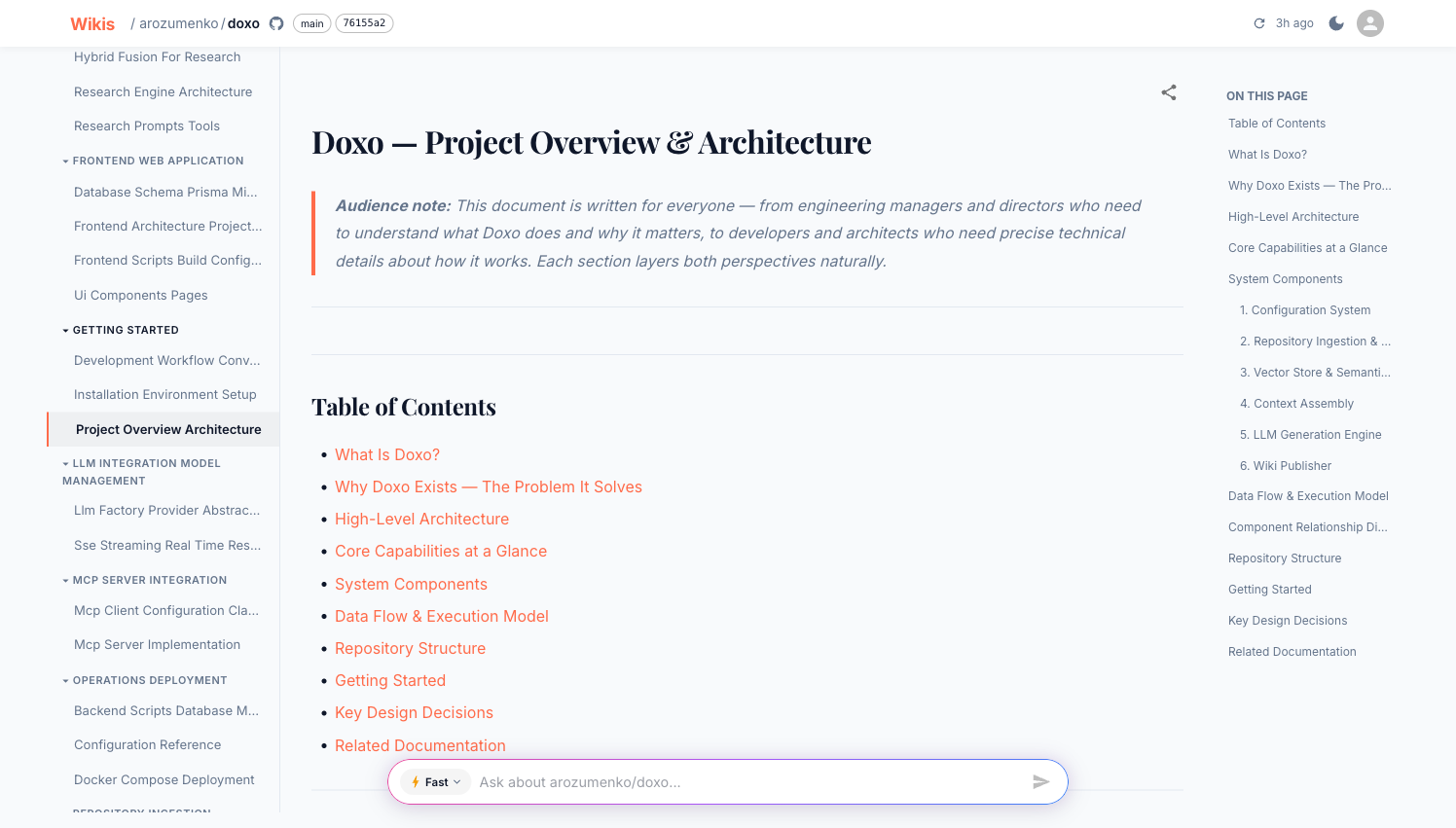 A generated wiki page